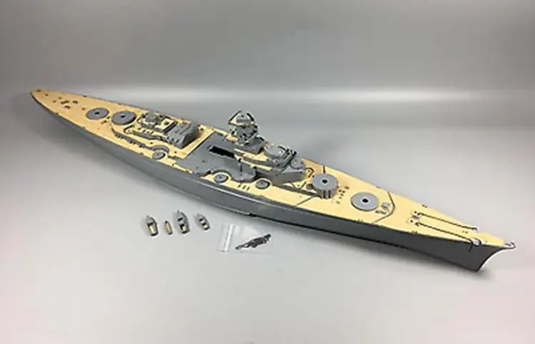 Cy Cy350014 Ponte In Legno Per Tamiya 78015 Scala 1/350 Modello Tirpitz Di Corazzata Tedesca