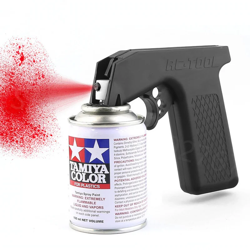 Tamiya Paint Spray Bottle Adapter Aerosol Spray Handle Full Grip Trigger Rc Car Robot Painting Tools Accessori Per La Manutenzione