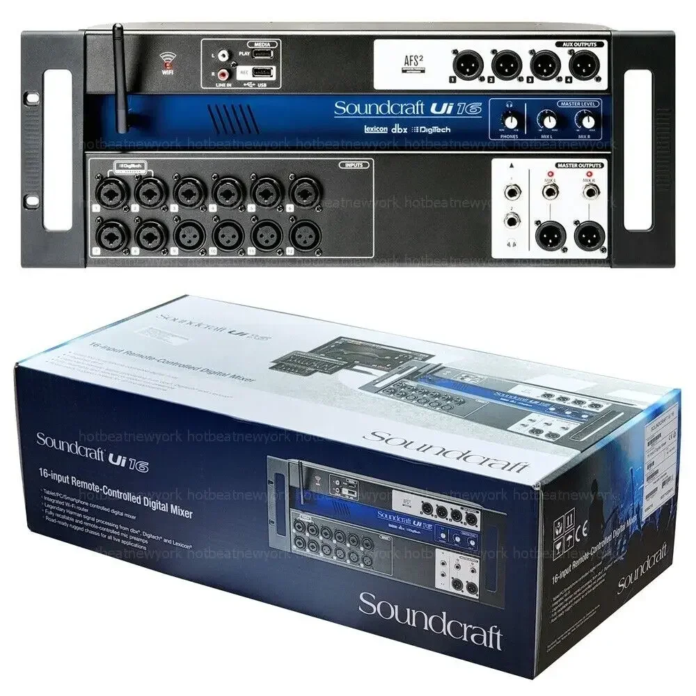 (Nuovo Sconto) Mixer Digitale Telecomandato Soundcraft Ui16 A 16 Canali