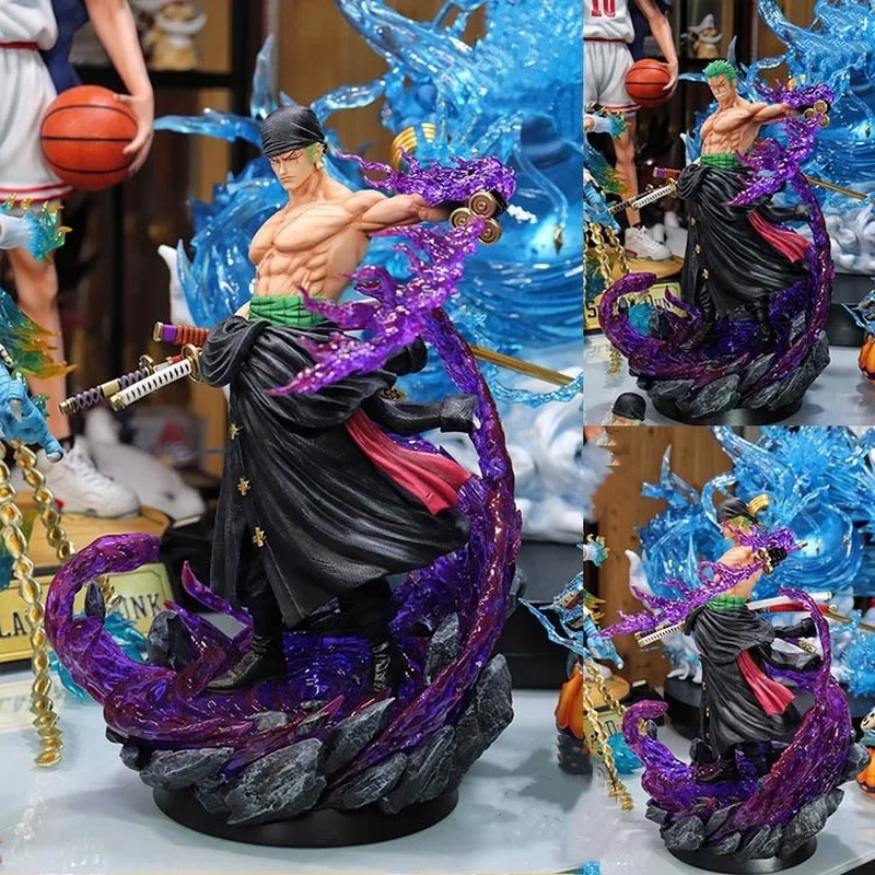Pirate King Gk Ghost Island Sauron Handmade Double Head Carved Sauron Statue Model Straw Hat Lufei Group Gift