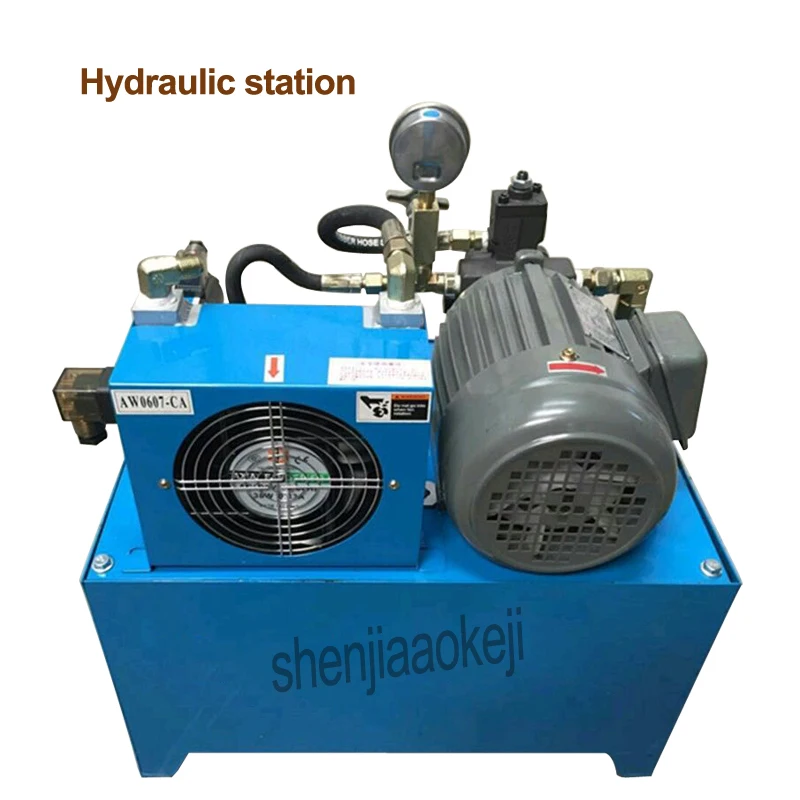 Stazione Idraulica Idraulico Pompa Del Sistema Di 750W/1500W Stazione Di Pompa Olio Idraulico Prendere Nutrilite Albero 40L Di Raffreddamento Ad Aria 