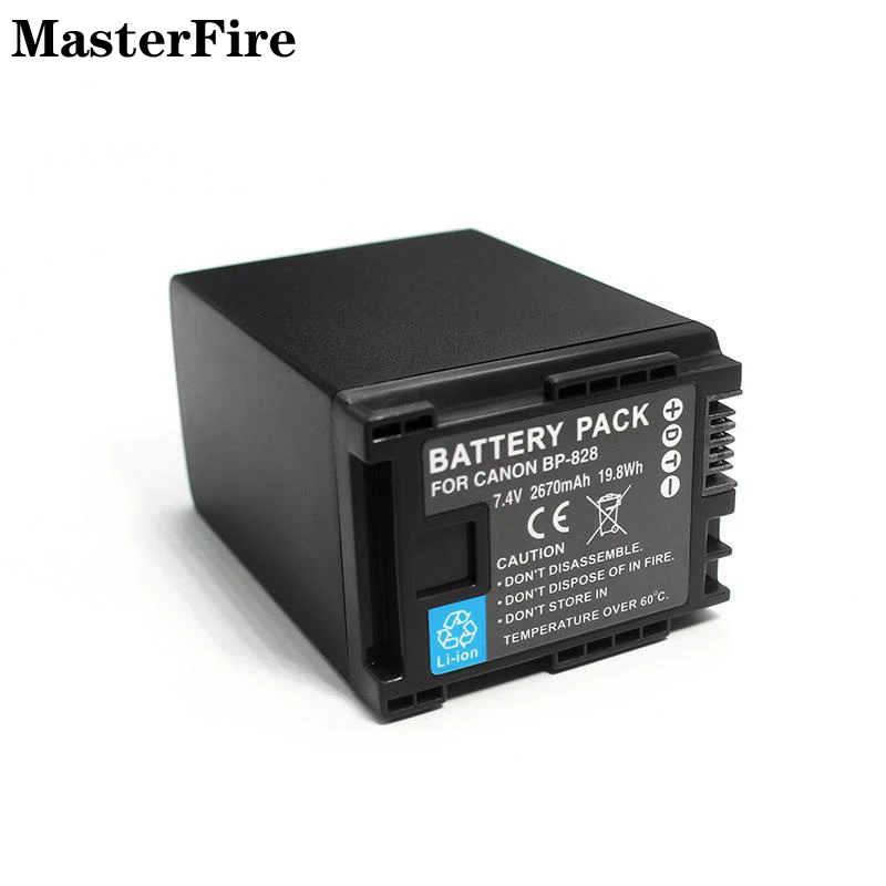 Bp-828 Bp 828 2670Mah 7.4V Batteria Per Fotocamera Per Batterie Canon Xf405 Gx10 Hf-G26 Hf-G30 Hf-G40 Hf-G50 Hf-G60 Xa35 Xa30 Xa25 Xa20
