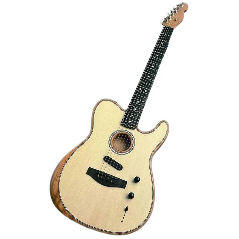 Dark Fingerboard Individual American Acoustonic Tele Natura Guitar