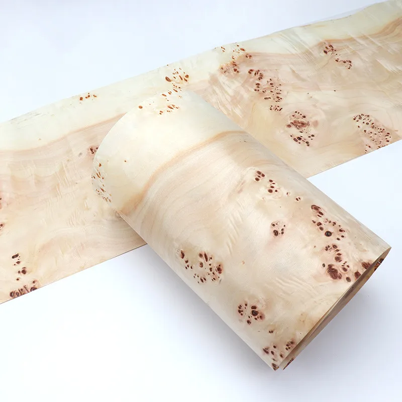 Naturale Mappa Burl Legno Impiallacciatura Mobili Audio Sfondo Parete Telefono Cellulare Impiallacciatura Decorativa In Legno Massello