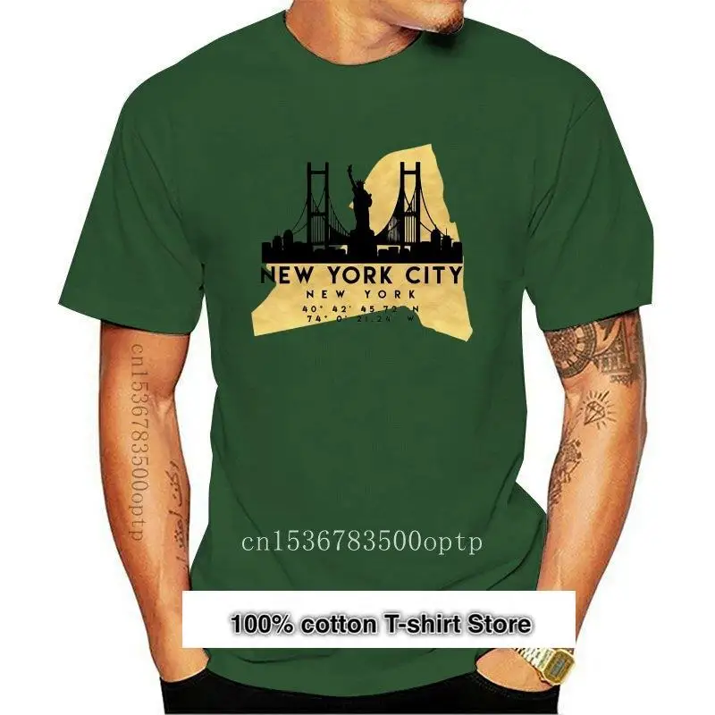 Camiseta De Recuerdo De Mappa, 2021, York City, Stati, Uniti, Ametrica, Nyc, Estados Unidos, S-M-L-Xl-2Xl-3Xl