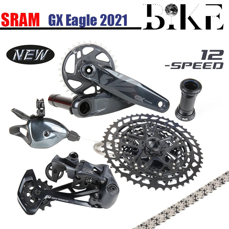 Sram Gx Eagle 1X12 12V Groupset Dub 32T 34T Trigger Shifter Deragliatore Posteriore Rd11-50T K7 Hg Catena Guarnitura Accessori Per Biciclette
