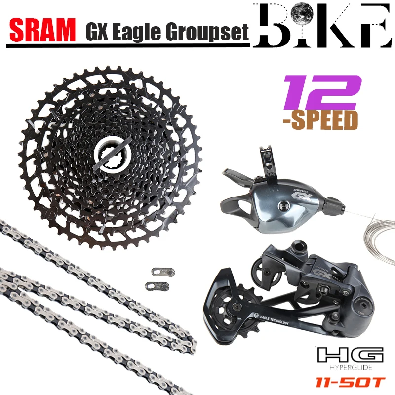 Sram Gx Eagle 1X12 12V 11-50T Groupset Kit Trigger Shifter Deragliatore Posteriore Hg K7 Catena A Cassetta Mtb Accessori Per Biciclette