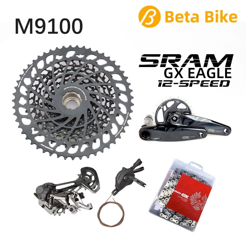 Sram Gx Eagle 12V 12 Velocità Xtr M9100 Mtb Groupset Trigger Shifter Cassetta Deragliatore Posteriore Xg- 1275 Xd Catena Accessori Per Biciclette