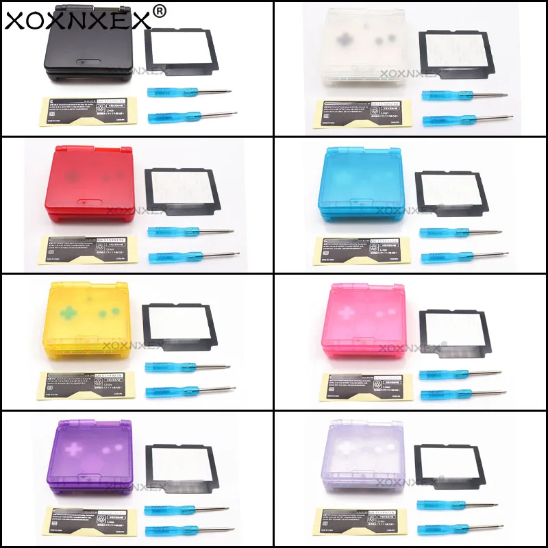 1Set Di Lenti E Strumenti Per Schermo In Vetro Per Gameboy Advance Sp Classic Clear Limited Edition Custodia Shell Per Custodia Gba Sp