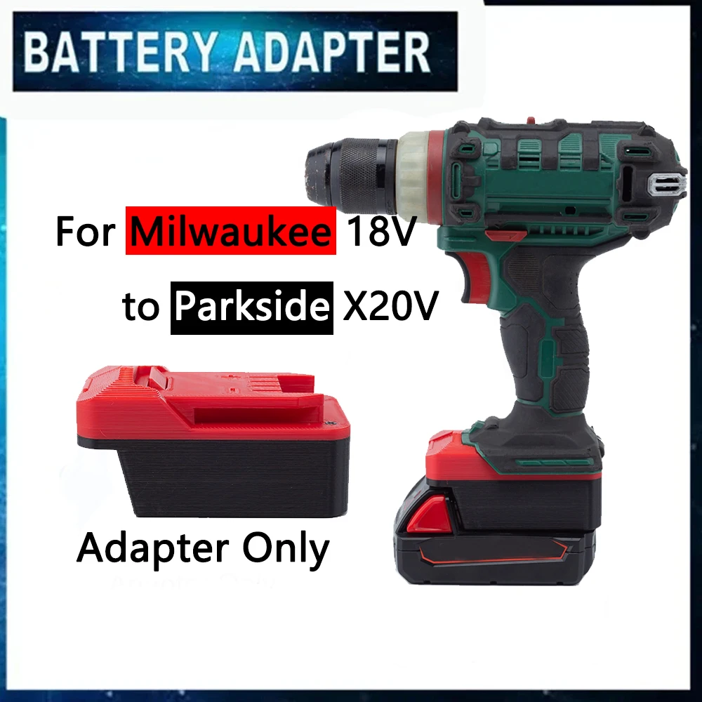 Adattatore Convertitore Batteria Per Milwaukee N18 18V A Lidl Parkside X20V Li-Ion Drill Tool Accessori Di Alimentazione (Batteria Non Inclusa)