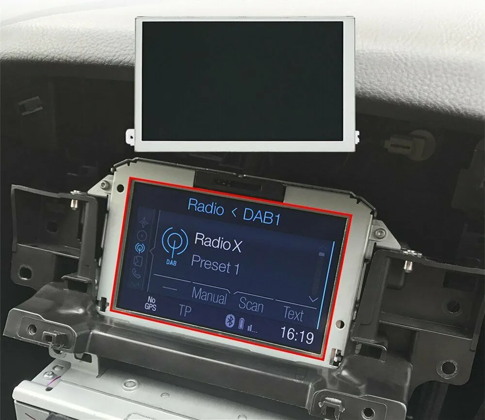 Display Di Navigazione Per Ford Fiesta Focus Kuga Ranger Transit C-Max Nav Mfd Lcd Radio Basso