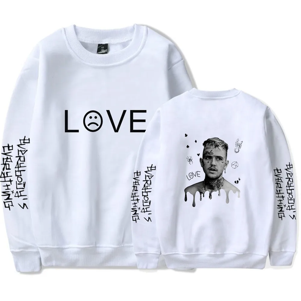 Lil Peep Pullover Love Lil.Peep Famoso Cantante Uomo Moda Pullover Felpe Donna Sudaderas Cry Baby Streetwear Abiti