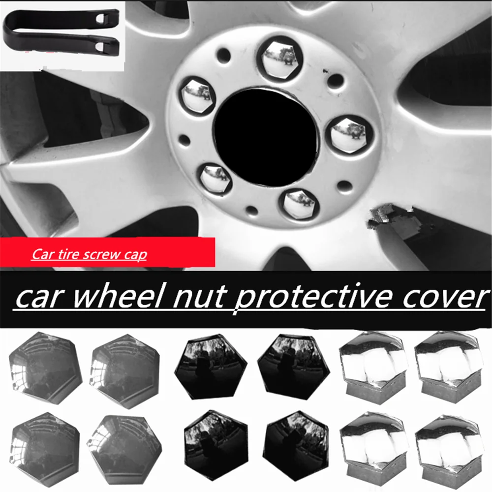 20Pcs Car Wheel Nut Caps Protezione Per Peugeot 107 108 206 207 301 406 407 Sw 607 308 307 508 Rcz