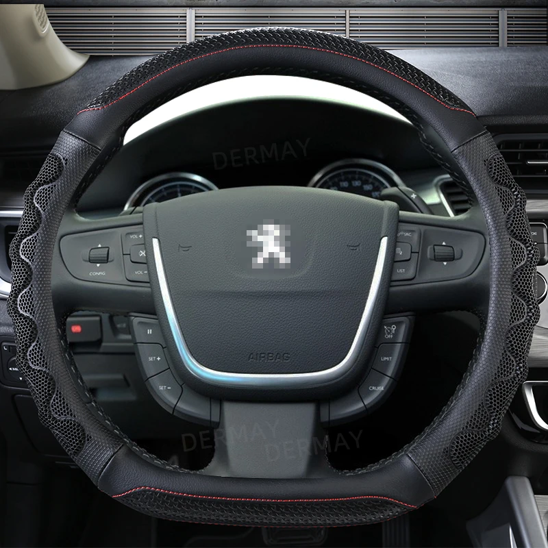 Per Peugeot 508 508 Sw 508 I 2010 ~ 2016 Coprivolante Per Auto In Pelle Pu Gel Di Silice Accessori Auto Interni Spedizione Veloce