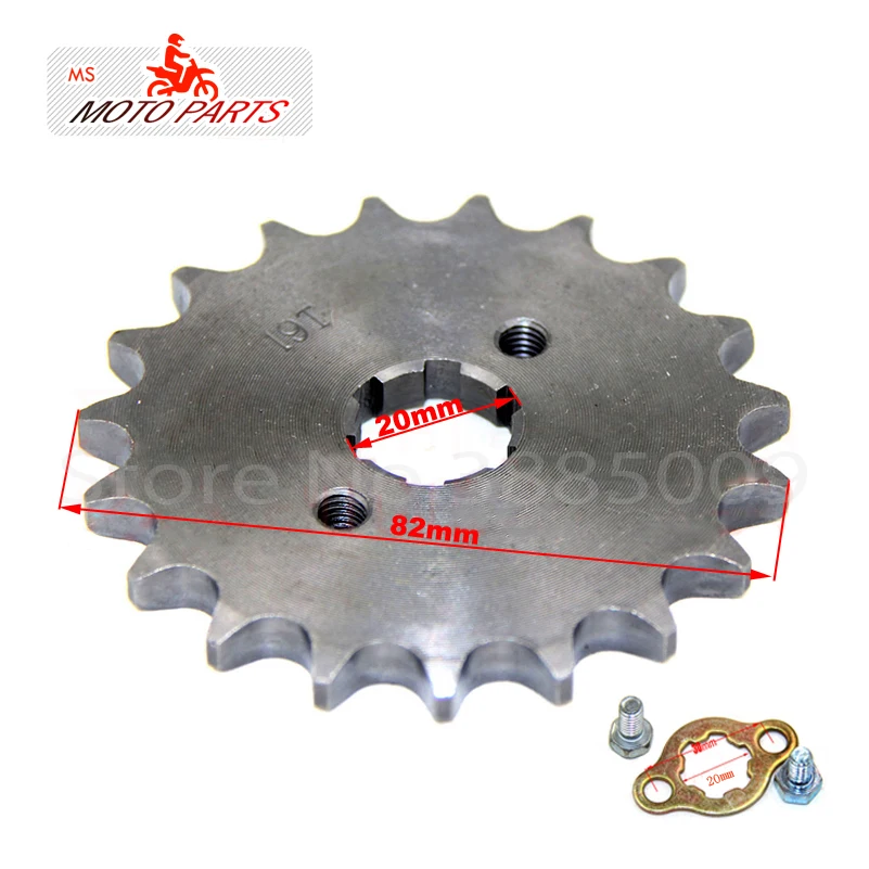 428 19T Tooth 20Mm Id Pignone Motore Anteriore Per Stomp Ycf Upower Dirt Pit Bike Atv Quad Go Kart Ciclomotore Buggy Scooter Moto