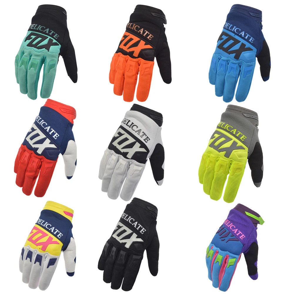 Motocross 360 / 180 Mx Guanti Mtb Bmx Mountain Bike Dirt Bike Ciclismo Nero