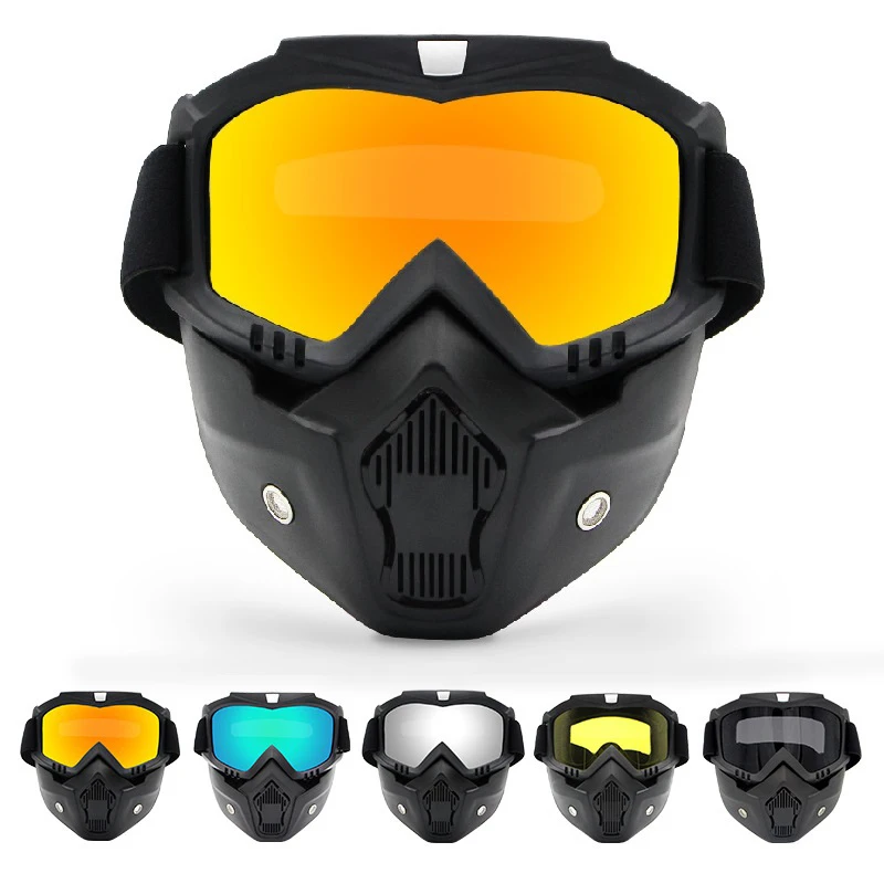 Occhiali Da Motocross Antipolvere Occhiali Da Moto Regolabili Traspiranti Full Face Protettivi Dirt Bike Moto Dirt Bike Off-Road