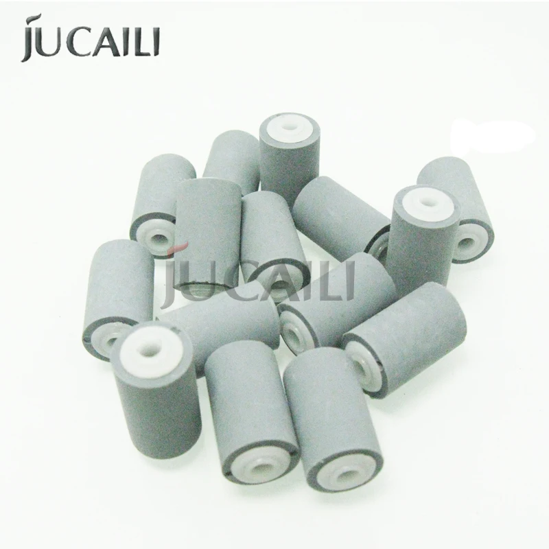 Jucaili 5Pcs Printer Pinch Roller 18*10*3Mm Rubber Paper Press Pinch Roller Per Stampante Solvente Allwin Xuli Yaselan