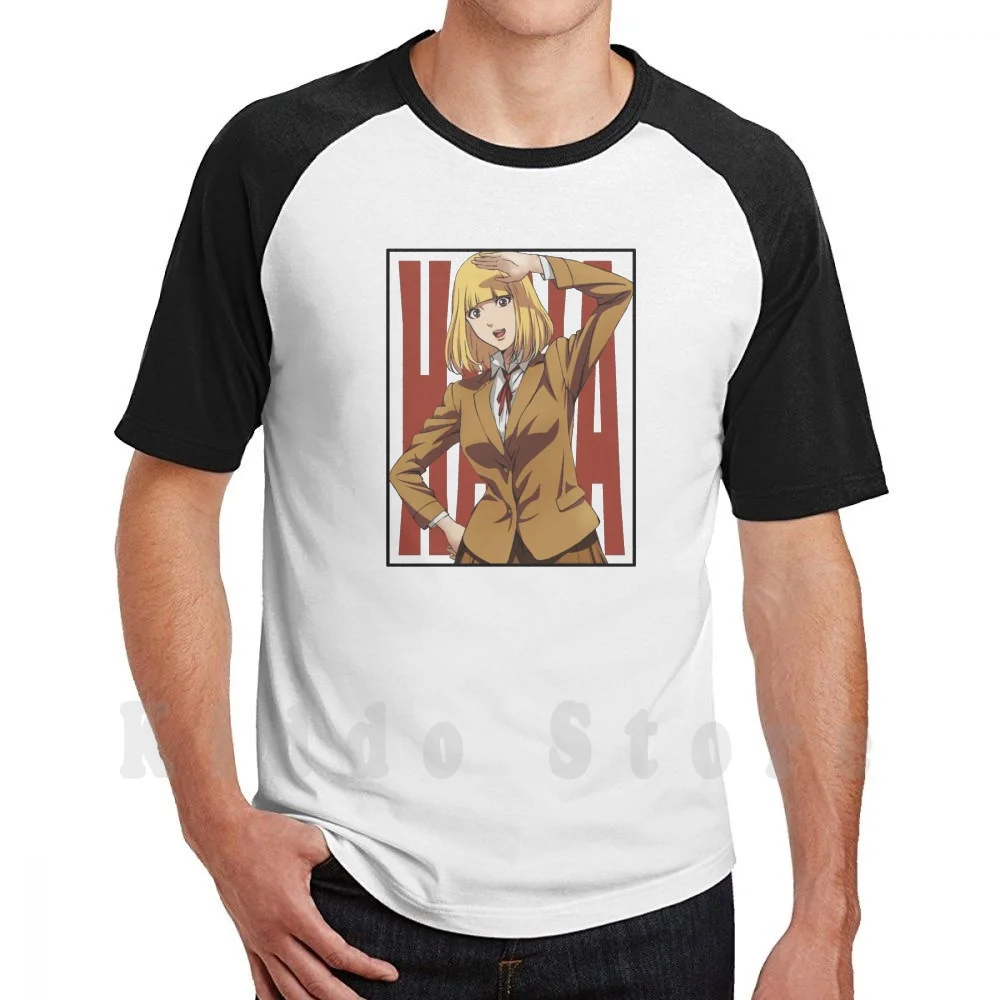 Hana-Prison School T Shirt Uomo Cotone Cotone S-6Xl Anime Prison School Manga Jail Boobs Meiko Ecchi Japan Gakuen School