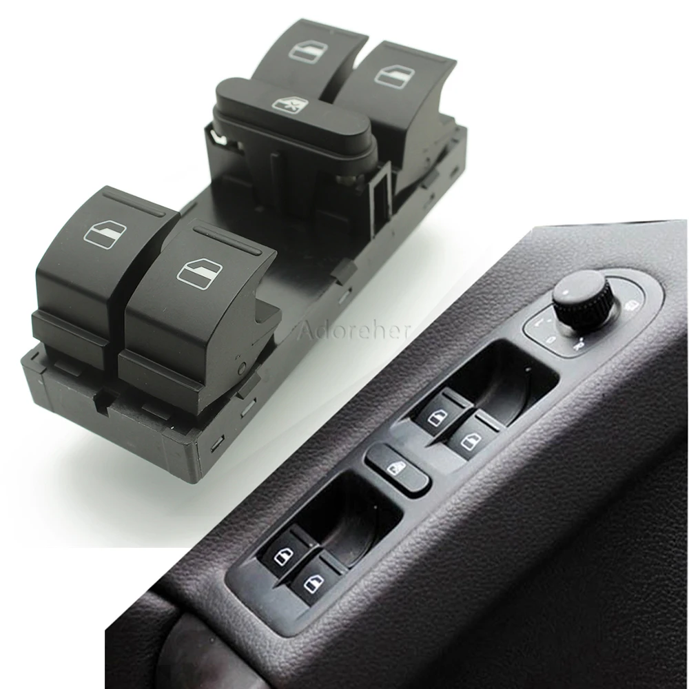 Muslimfor Vw Golf 5 Golf 6 Jetta Mk5 Mk6 Tiguan Touran Passat B6 B7 Car Window Electric Master Control Switch Parts