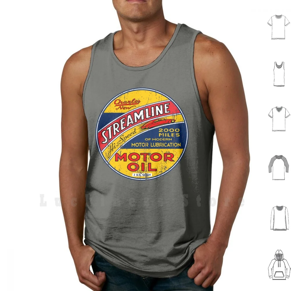 Streamline Motor Lubrificazione Canotte Gilet 100% Cotone Mopar Mopar O No Car Plymouth Chrysler Desoto Hemi Muscle Car Hot