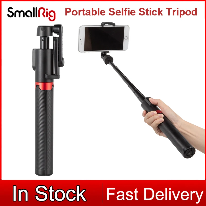 Treppiede Portatile Per Selfie Stick Smallrig St20 Con Otturatore Remoto Bluetooth Indipendente 3375