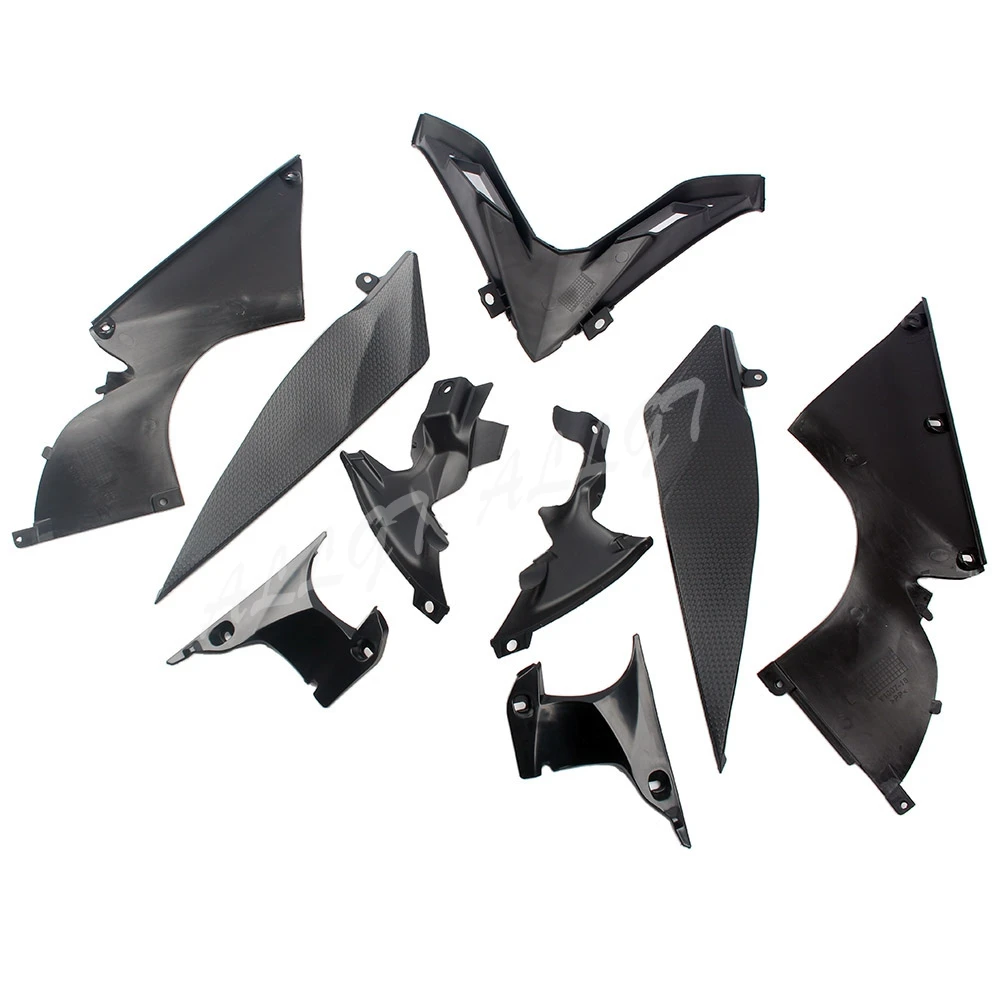 Kit Coperture Interne Carenatura Nera Materia Prima Piccolo Picese Adatto Per Yamaha R1 2007 2008 Separato Non Verniciato