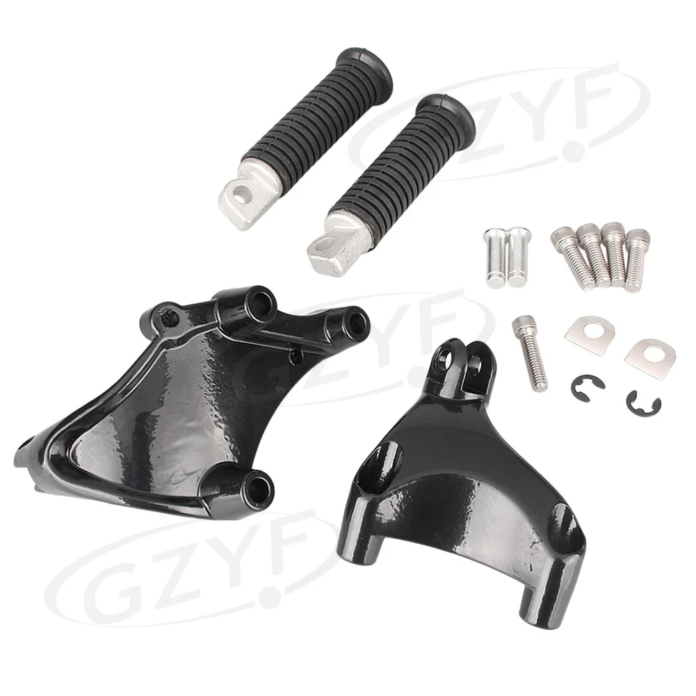 Moto Set Posteriore Pedane Poggiapiedi Pioli Kit Staffa Per Harley-Davidson Iron 883 Forty Eight 70Two 1200 Xl Sportster