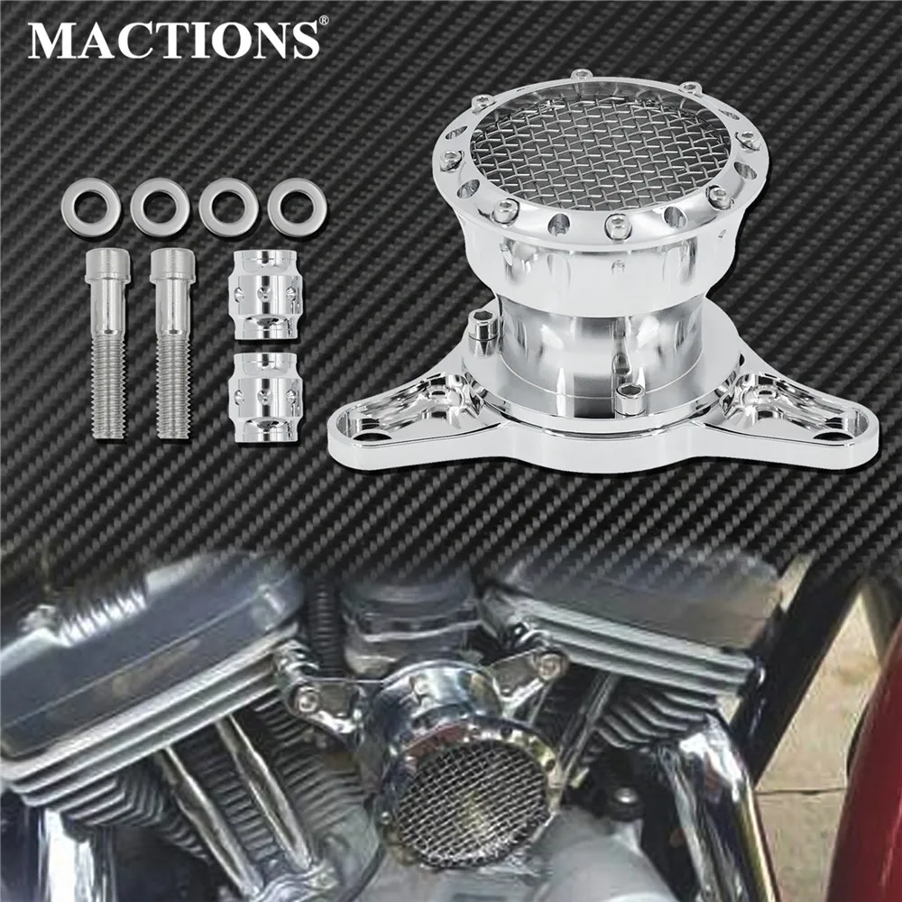 Moto Chrome Velocity Stack Filtro Aria Di Aspirazione In Alluminio Filtro Aria Per Harley Sportster Xl 1200 Forty-Otto 883 Superlow