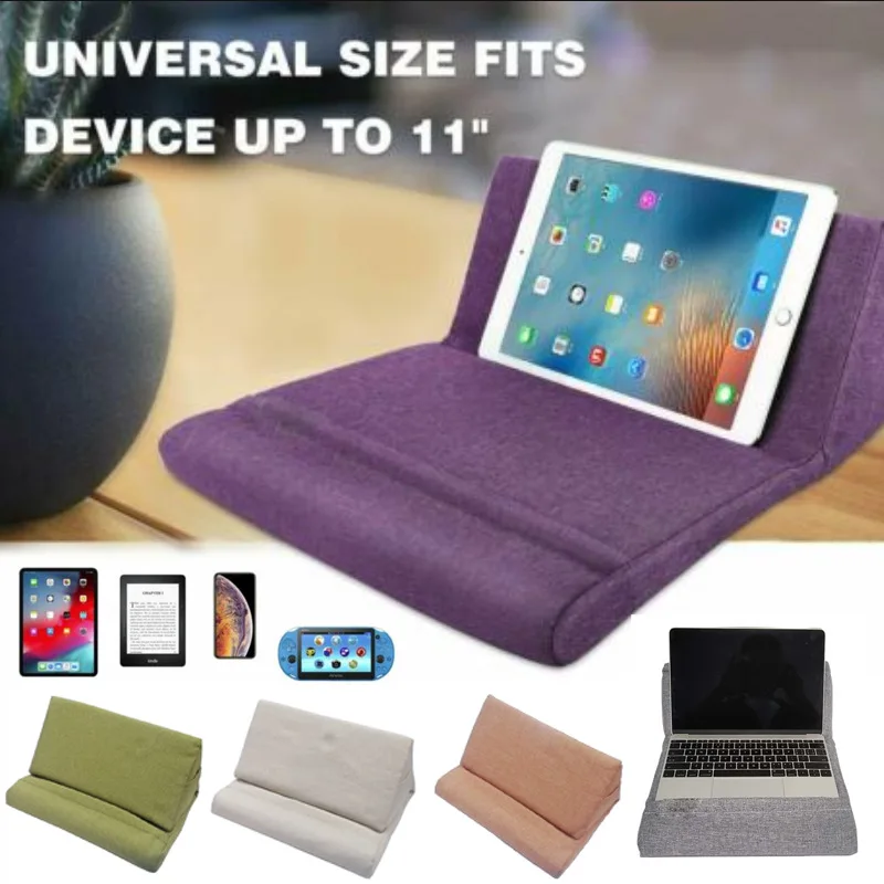 Supporto Per Tablet Cuscino Per Tablet Supporto Per Tablet Multi-Angolo Per Libro Soft Pad Dock Per Letto Lap Desk Con Tasca Per Ipad Air Pro Galaxy T