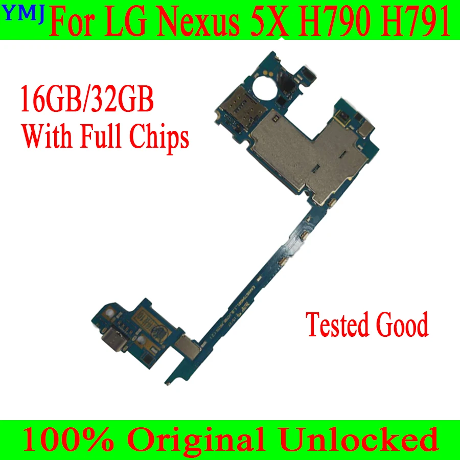 Per Lg Nexus 5X H790 H791 Scheda Madre Chip Completi Testata Scheda Madre Originale Sbloccata Per Scheda Logica Lg H790 H791 16Gb/32Gb