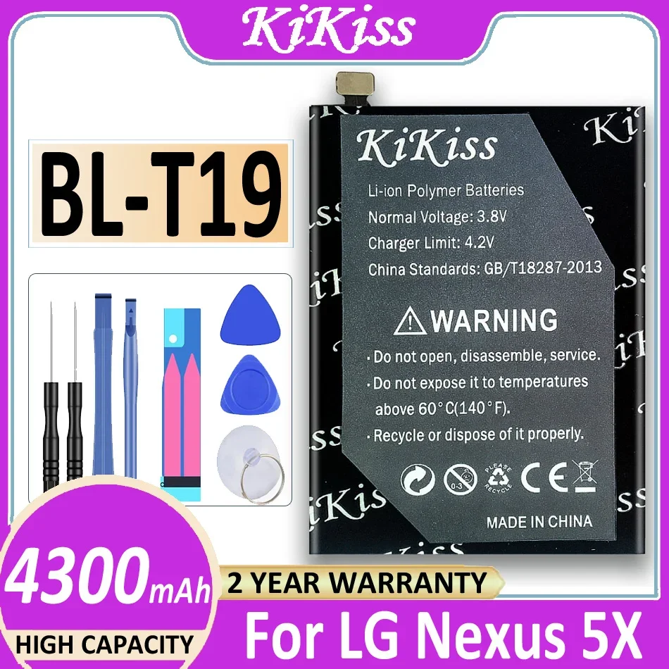 Bl-T19 Batteria Per Lg Nexus 5X H791 H798 H790 Blt19 Bl T19 Blt19 Per Nexus5X 4300Mah Bateria + Strumenti Gratuiti