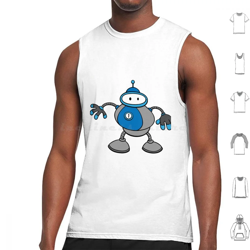 Vintage Robot Design Canotte Gilet Robot Senza Maniche Robot Personaggio Robot Carino Robote Vecchio Robot Da Collezione Giocattolo Robot Tin