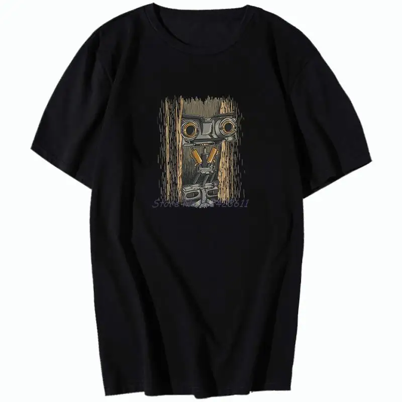 Johnny Number 5 Short Circuit Alive Lebt Nummer Robot Retro Vintage Kult T-Shirt Unisex Harajuku Streetwear Abbigliamento Uomo