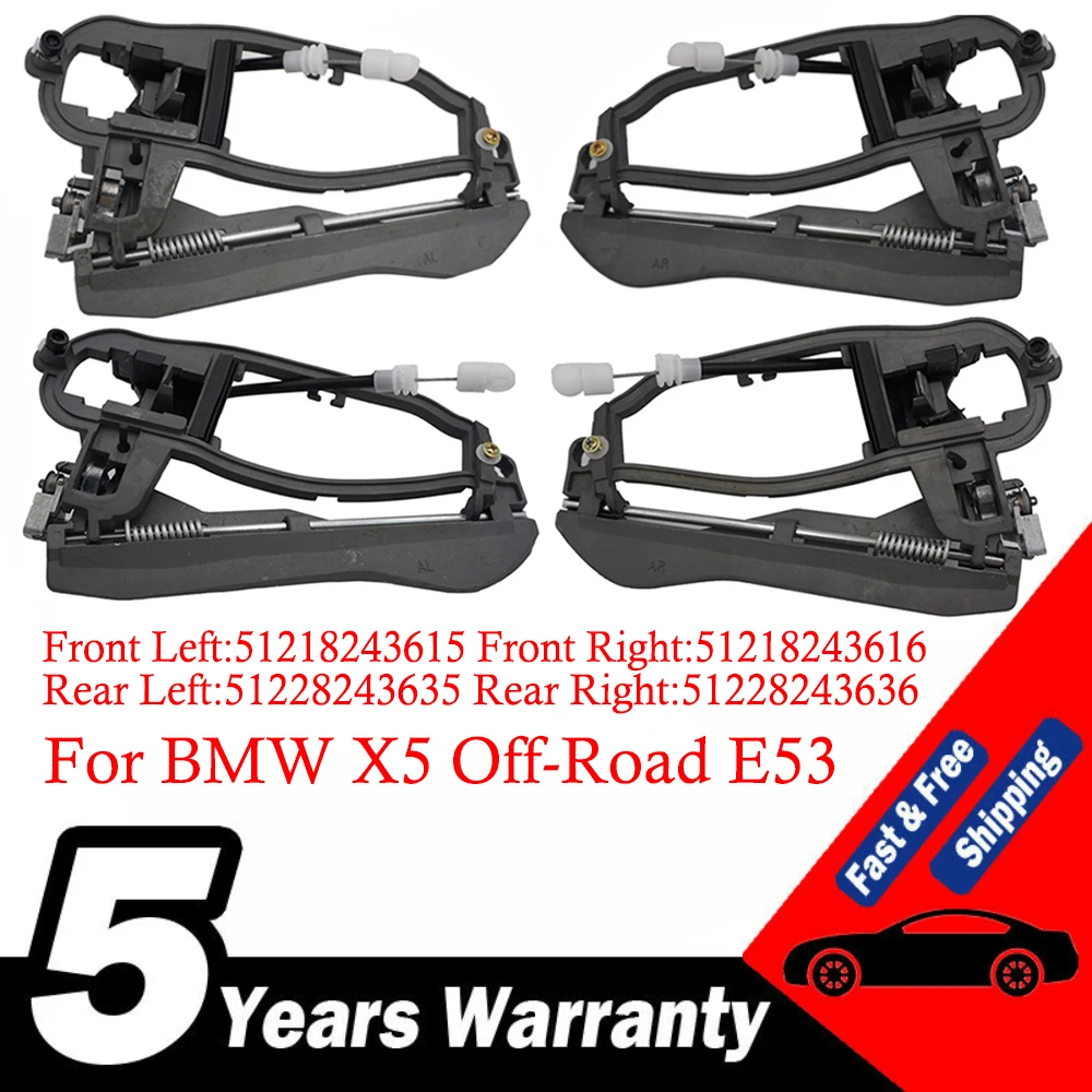 Maniglia Porta Interna Esterna Per Bmw X5 Fuoristrada E53 Anteriore Posteriore Sinistro Destro 51218243615 51218243616 51228243635 51228243636