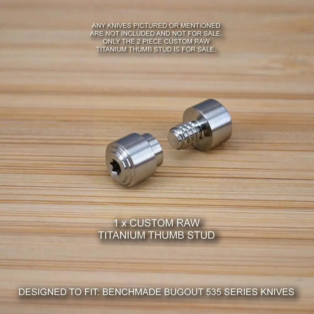 1 Set Personalizzato Titanio Perno Del Pollice Per Benchmade Bugout 535 Coltello Fai Da Te Fare Pieghevole Coltelli Da Tasca Accessori Spinto Chiodo S