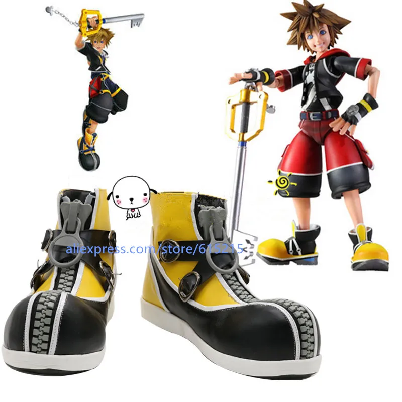Kingdom Hearts Ii Cosplay Shoes Nuovo Gioco Sora Boots Scarpa Halloween Party Custom-Made