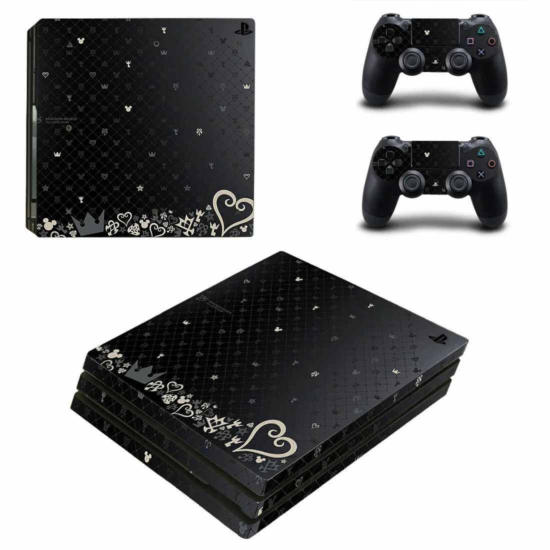 Kingdom Hearts Ps4 Pro Skin Sticker Decalcomania Cover Protector Per Console E Controller Skin Vinyl