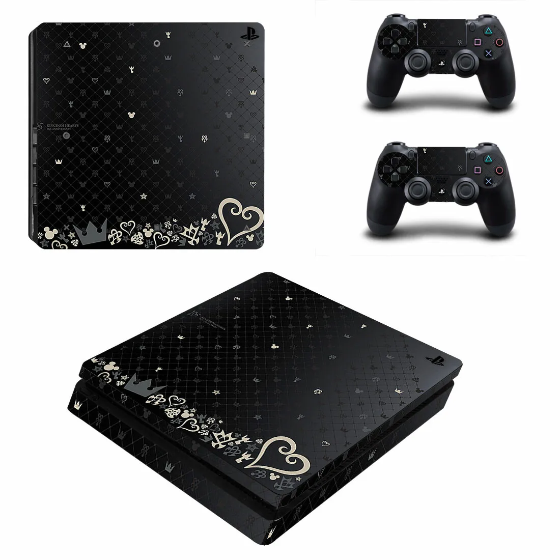 Kingdom Hearts Ps4 Slim Skin Sticker Decalcomania Cover Protector Per Console E Controller Skin Vinyl