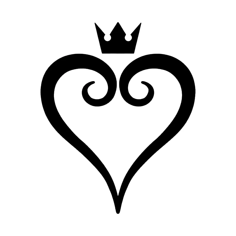 Kingdom Hearts Vinyl Car Sticker Unique Modern Rear Window Body Decalcomanie Room
