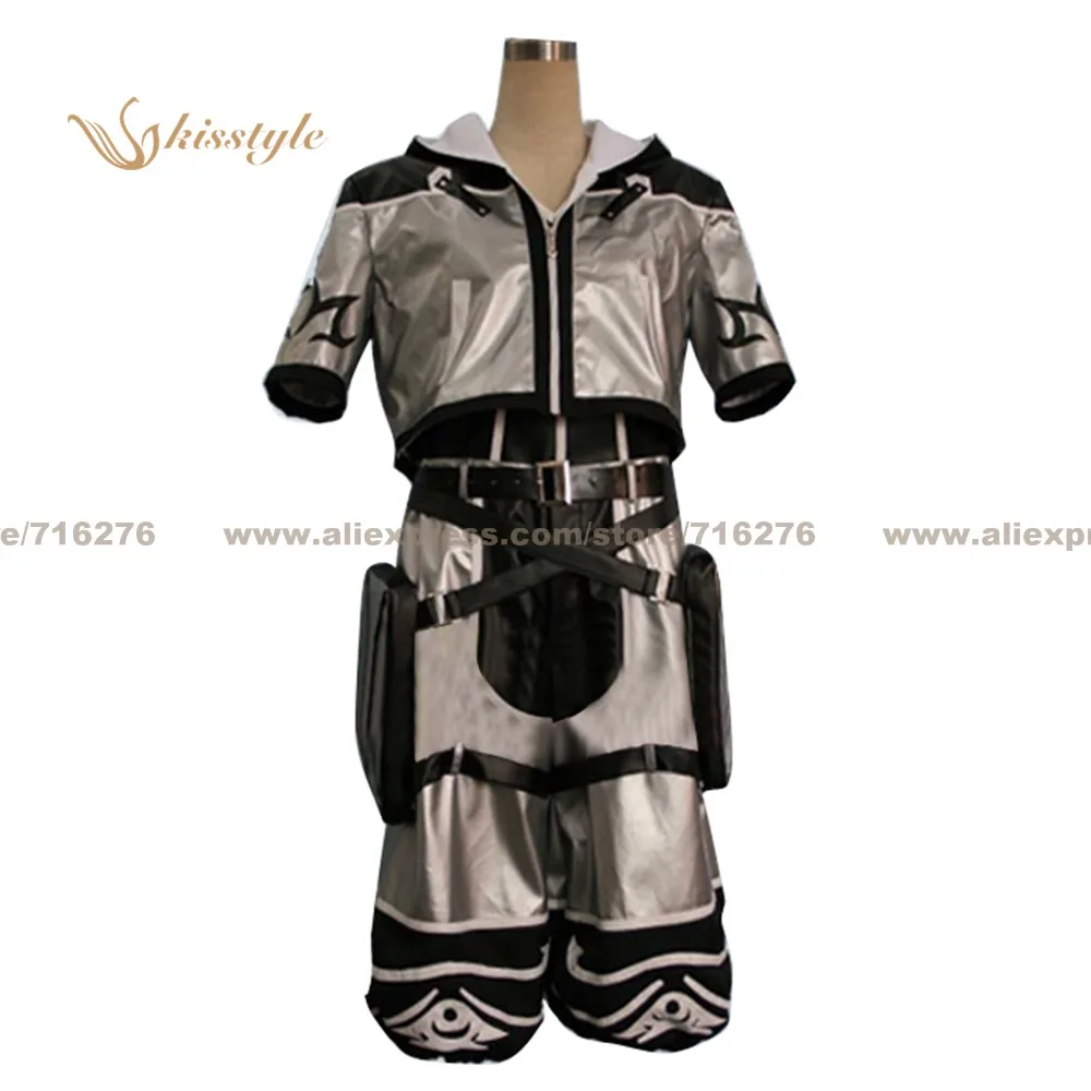 Kisstyle Fashion Kingdom Hearts Sora Argenteo Uniforme Cos Vestiti Cosplay Costume, Su Misura Accettato