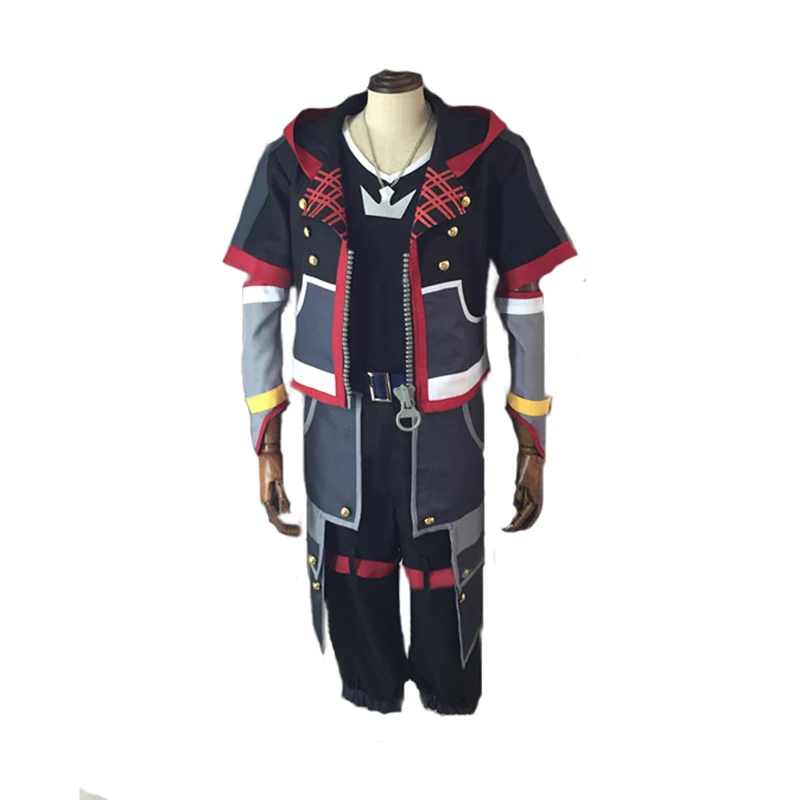 Anime Kingdom Hearts Sora Costume Cosplay Custom Made 11