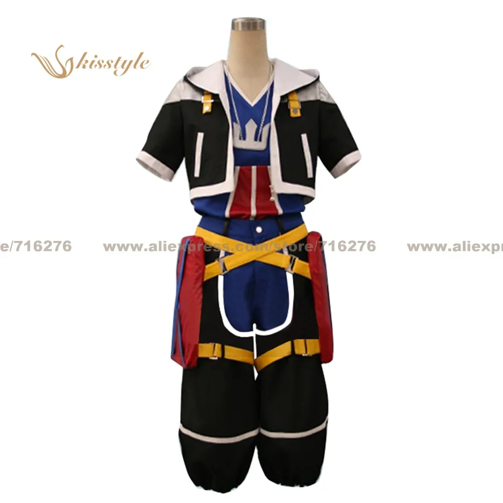 Kisstyle Fashion Kingdom Hearts Sora Uniforme Cos Vestiti Cosplay Costume, Su Misura Accettato