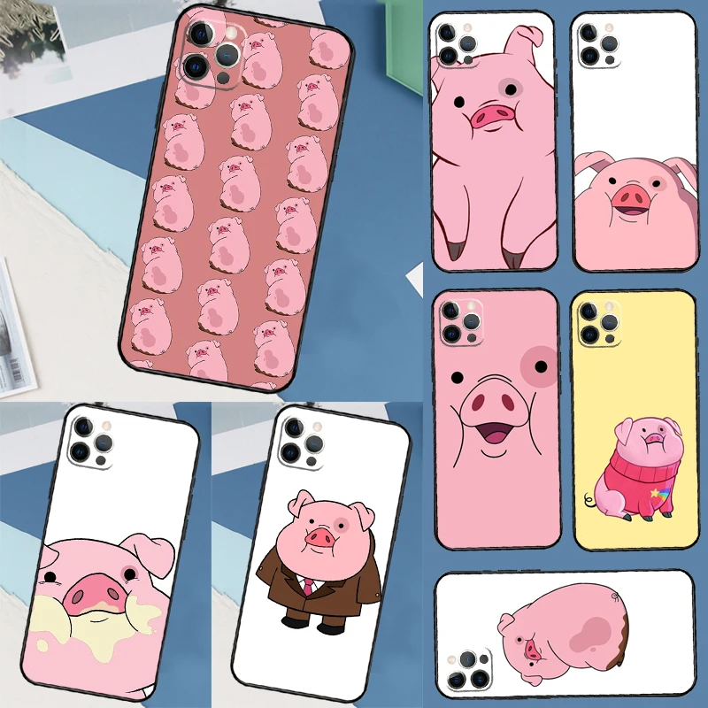 Simpatica Custodia Per Telefono Maiale Kawai Rosa Per Iphone 15 14 Pro Max 11 12 Pro 13 Pro Max Xs Max Xr X 8 7 Plus Se Cover Posteriore