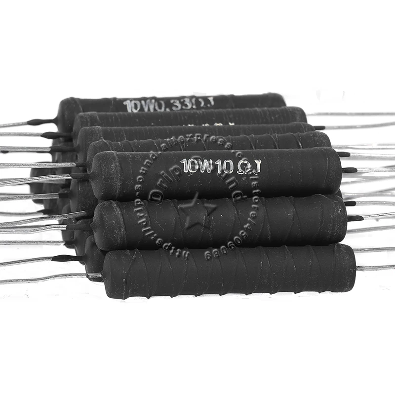 2Pcs 6.8-47 Ohm 10W Appassionato Altoparlante Divisore Crossover Non Induttivo Filo Di Avvolgimento Resistor Filo Avvolto Resistor Filo Avvolto Resist
