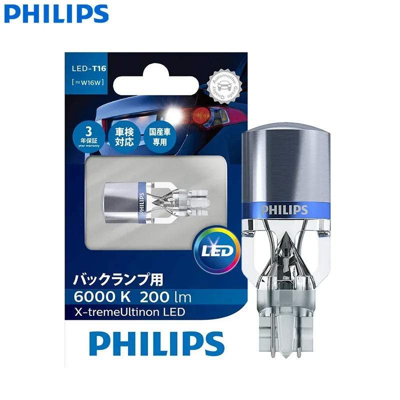 Philips X-Tremeultinon Led 921 T16 T15 W16W 6000K Luce Di Segnalazione Automatica Bianca Brillante Led Lampada Di Arresto Interna Retromarcia Posterio