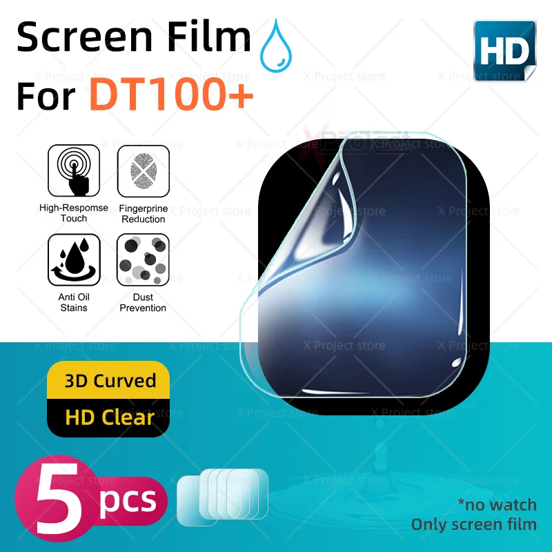 Dt100 + Pellicola Salvaschermo Per Smart Watch Copertura Completa Hydrogel Pellicola Protettiva Pellicola Salvaschermo Per Dt100 Smartwatch X6 X7 X8