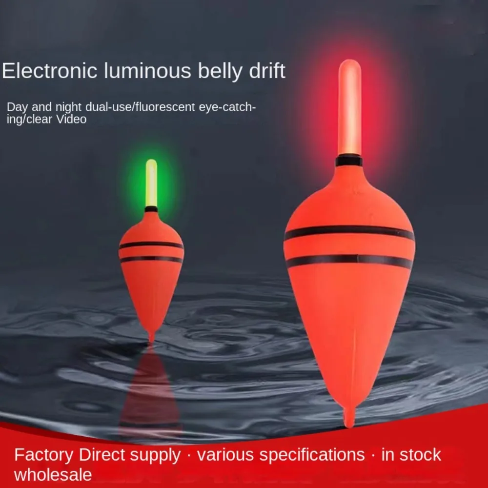 30G-100G Eva Luminous Fishing Night Float Light Stick Foam Plastic Bobber Outdoor Sea Rock Fishing Striking Galleggianti