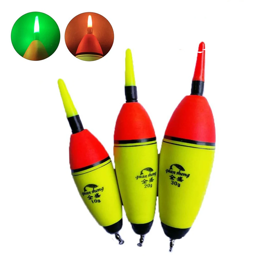 10G-50G Eva Luminous Night Fishing Float Electronic Light Stick Float Foam Plastic Bobber Sea Rock Fishing Sorprendente Float Tackle