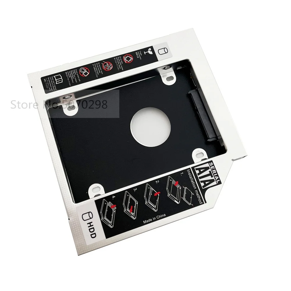 Sata 2Nd Second Hdd Ssd Hard Drive Optical Bay Caddy Frame Adapter Per Samsung R510 R520 R530 R730 Np700G7C